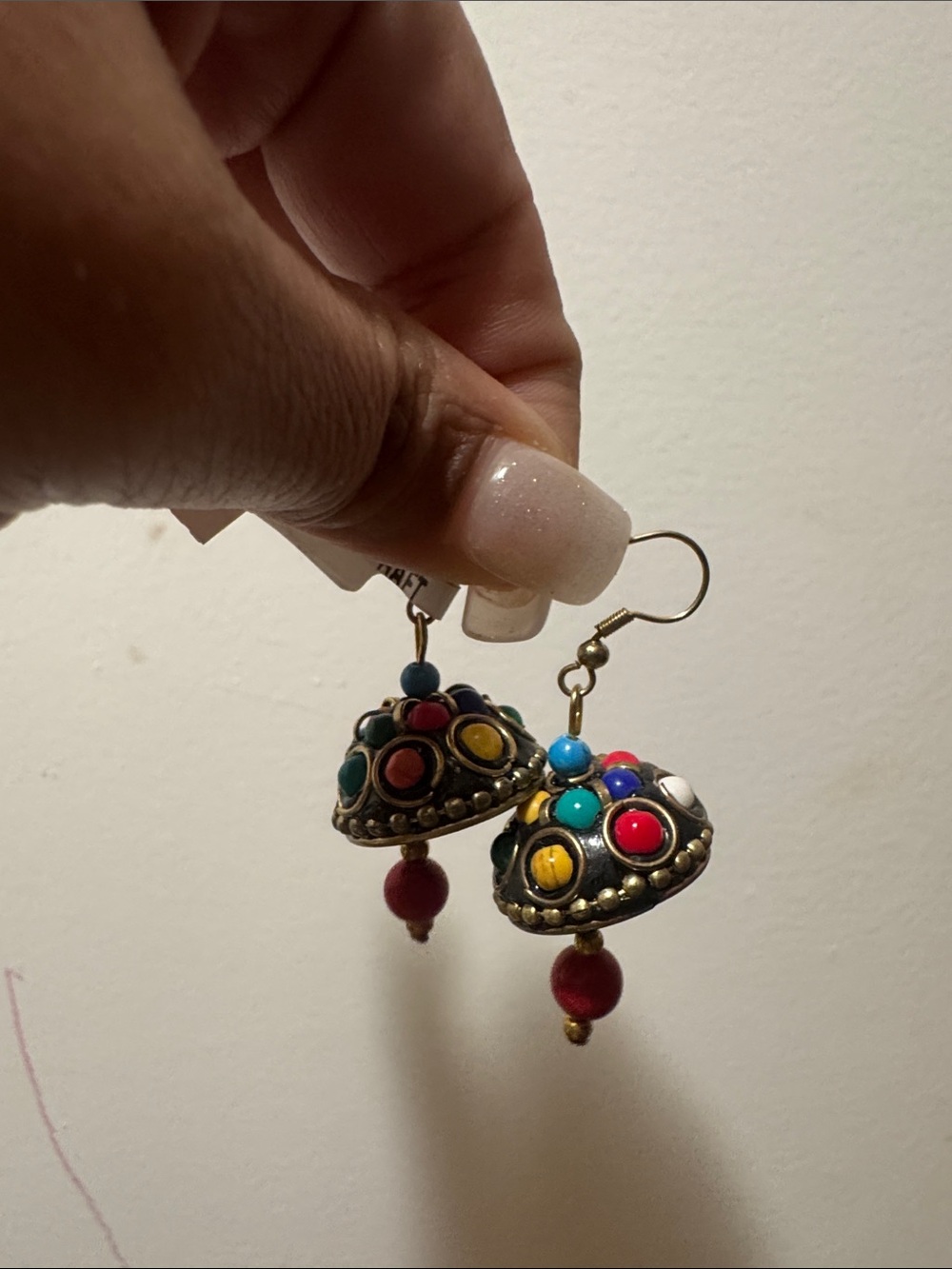 Bohemian Multicolor Dome Drop Earrings - Women Jewelry